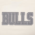 NBA CHICAGO BULLS REVERSE FRENCH TERRY MEN'S DROP SHOULDER FLC CREWNECK (EGGSHELL)