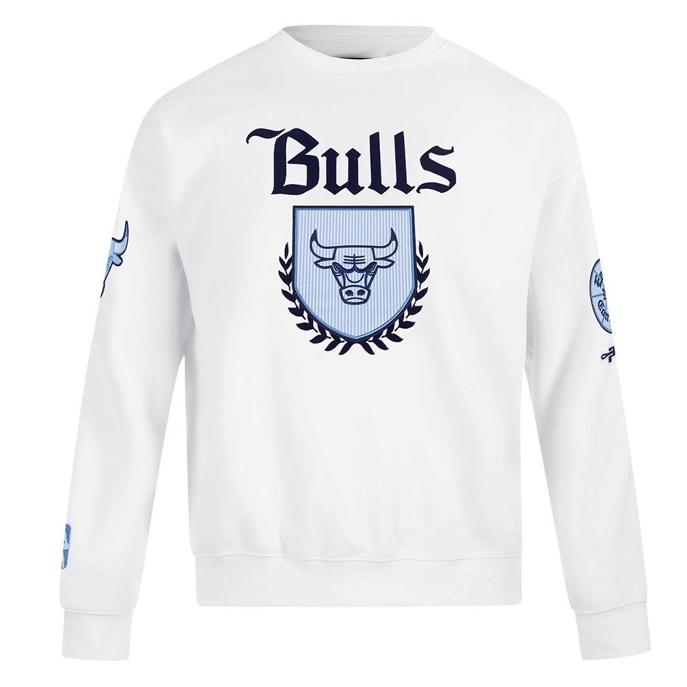 NBA CHICAGO BULLS COUNTRY CLUB CHANDAIL À COL ROND EN MOLLETON À ÉPAULES TOMBANTES POUR HOMME (BLANC)