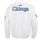 NBA CHICAGO BULLS COUNTRY CLUB CHANDAIL À COL ROND EN MOLLETON À ÉPAULES TOMBANTES POUR HOMME (BLANC)