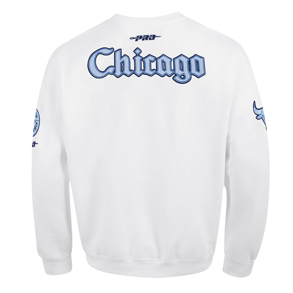NBA CHICAGO BULLS COUNTRY CLUB CHANDAIL À COL ROND EN MOLLETON À ÉPAULES TOMBANTES POUR HOMME (BLANC)