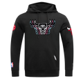 NBA CHICAGO BULLS ECHO LOGO CHANDAIL À CAPUCHON EN MOLLETON POUR HOMME (NOIR)