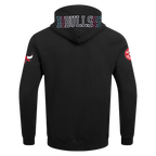 NBA CHICAGO BULLS ECHO LOGO CHANDAIL À CAPUCHON EN MOLLETON POUR HOMME (NOIR)