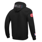 NBA CHICAGO BULLS ECHO LOGO CHANDAIL À CAPUCHON EN MOLLETON POUR HOMME (NOIR)