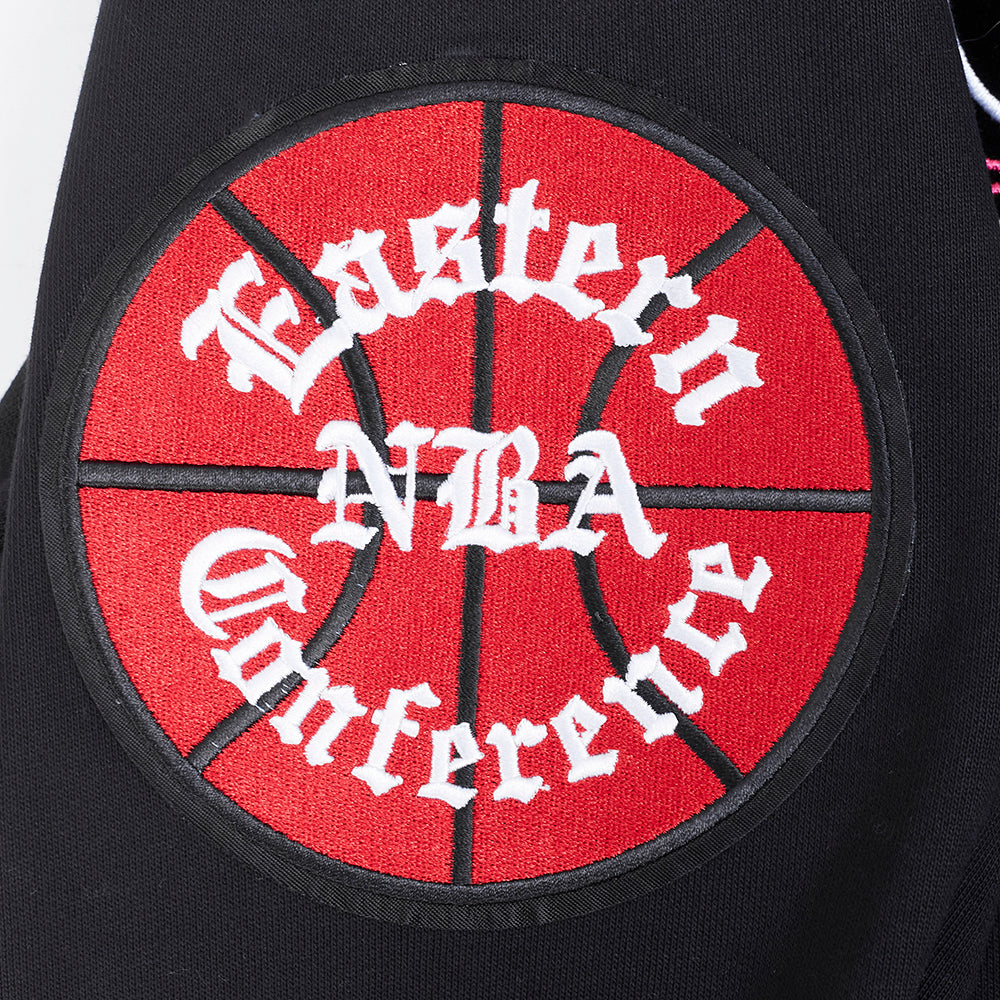 NBA CHICAGO BULLS ECHO LOGO CHANDAIL À CAPUCHON EN MOLLETON POUR HOMME (NOIR)