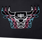 NBA CHICAGO BULLS ECHO LOGO CHANDAIL À CAPUCHON EN MOLLETON POUR HOMME (NOIR)