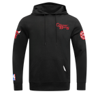 NBA CHICAGO BULLS SOUVENIR MEN'S FLEECE PULLOVER HOODIE (BLACK)