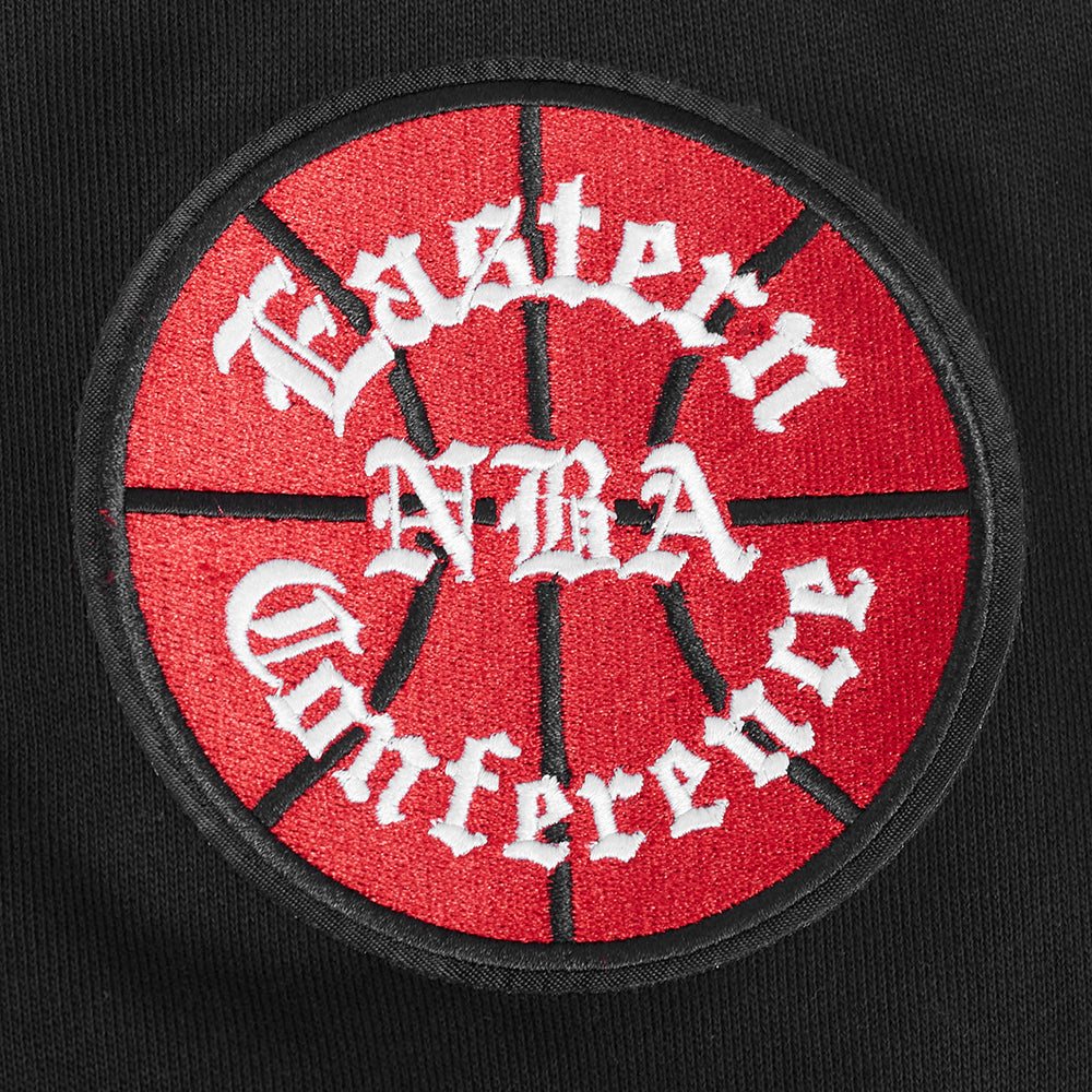 NBA CHICAGO BULLS SOUVENIR MEN'S FLEECE PULLOVER HOODIE (BLACK)