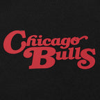 NBA CHICAGO BULLS SOUVENIR MEN'S FLEECE PULLOVER HOODIE (BLACK)