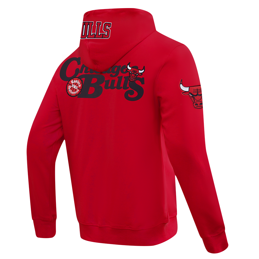 NBA CHICAGO BULLS SOUVENIR CHANDAIL À CAPUCHON EN MOLLETON POUR HOMME (ROUGE)