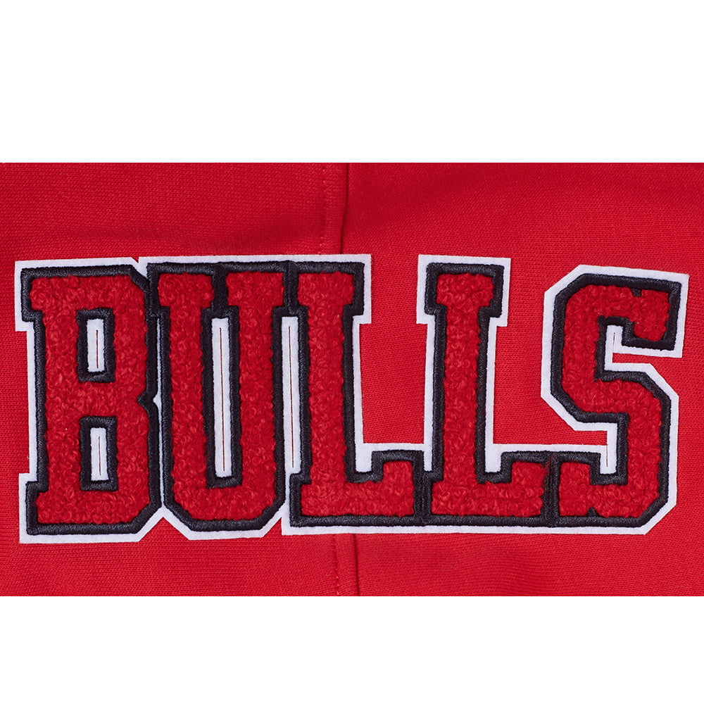 NBA CHICAGO BULLS SOUVENIR CHANDAIL À CAPUCHON EN MOLLETON POUR HOMME (ROUGE)