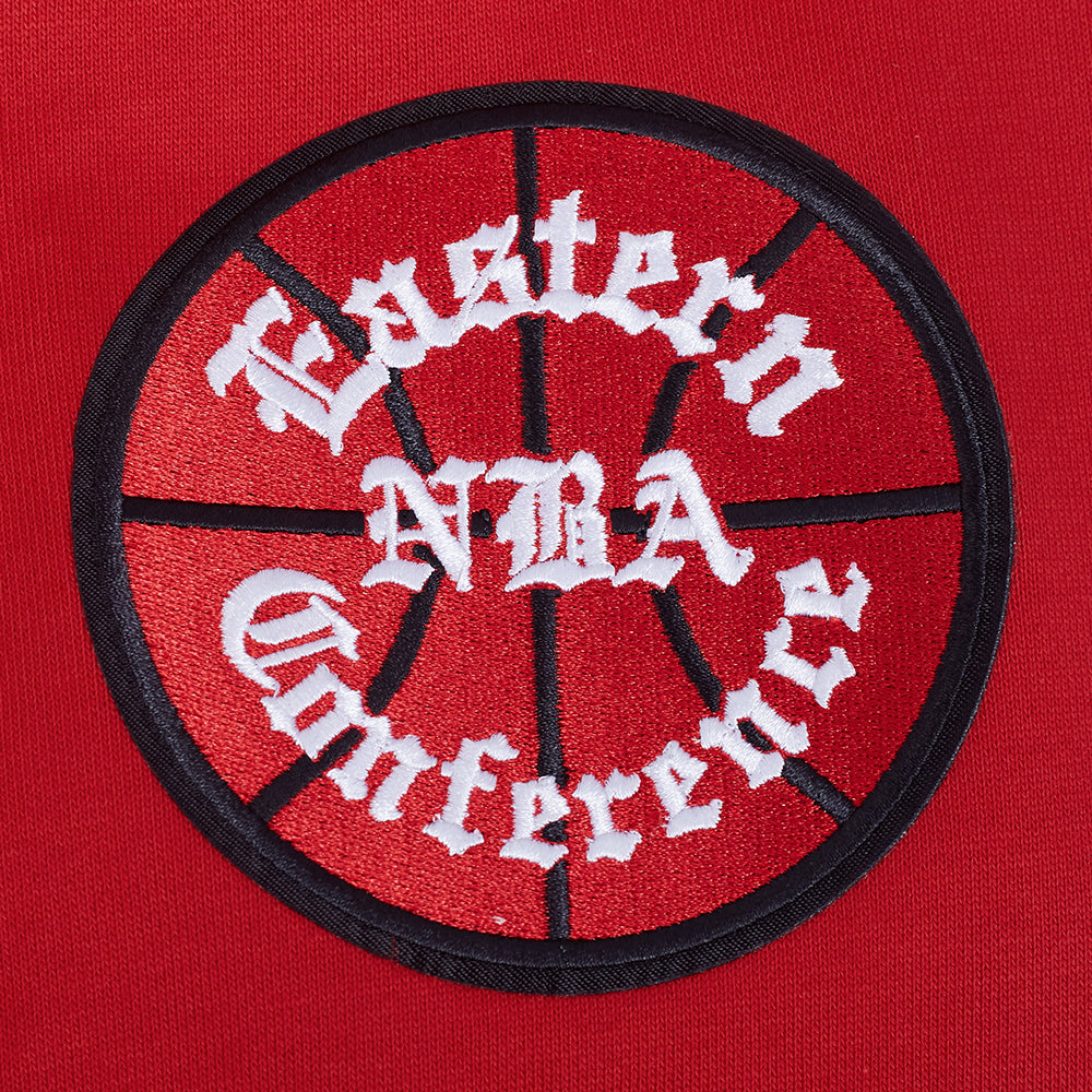 NBA CHICAGO BULLS SOUVENIR CHANDAIL À CAPUCHON EN MOLLETON POUR HOMME (ROUGE)