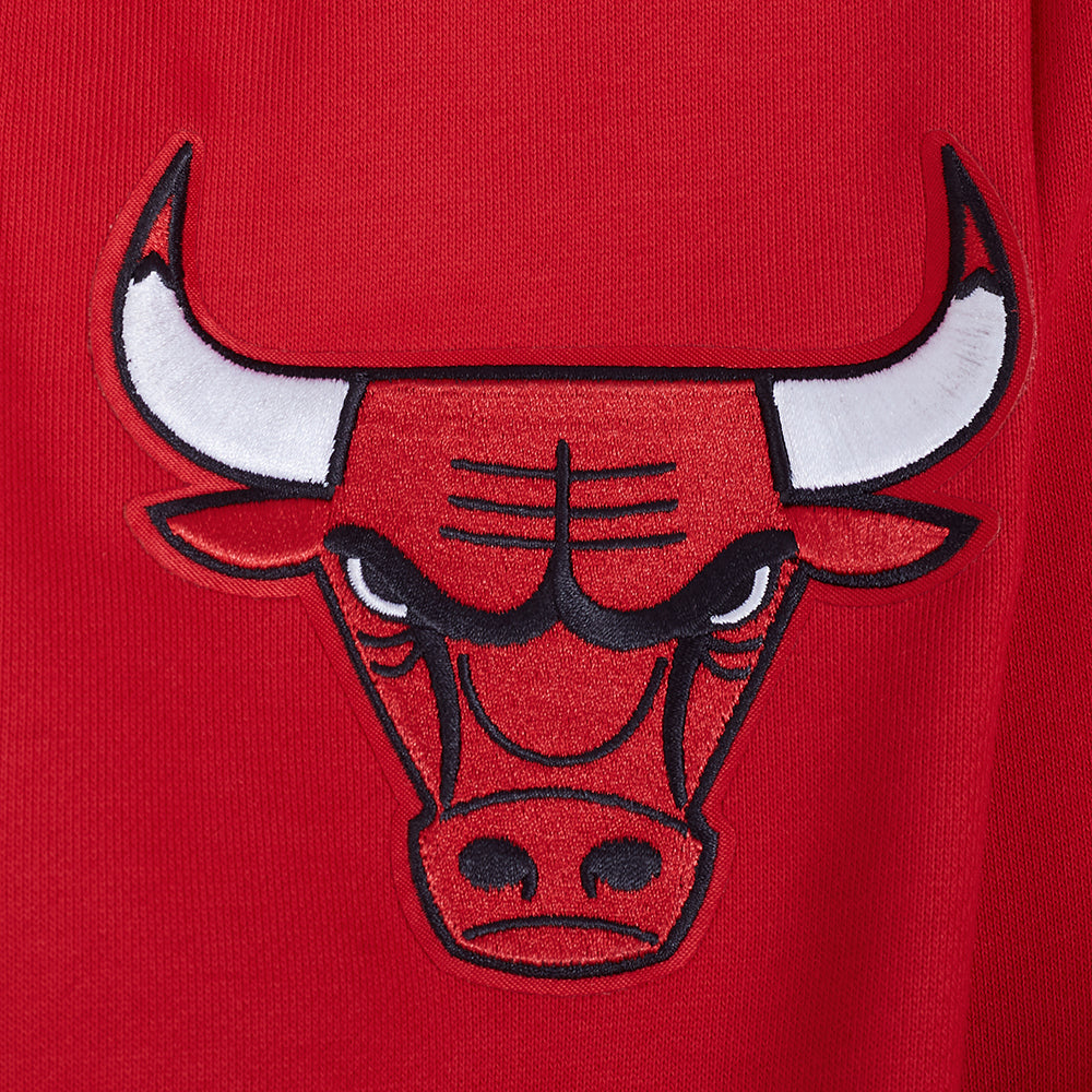 NBA CHICAGO BULLS SOUVENIR CHANDAIL À CAPUCHON EN MOLLETON POUR HOMME (ROUGE)
