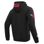 NBA CHICAGO BULLS CLASSIC WIND SUIT CHANDAIL À CAPUCHON TISSÉ À GLISSIÈRE POUR HOMME (ROUGE)