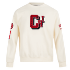 NBA CHICAGO BULLS BEST OF MEN'S DROP SHOULDER FLC CREWNECK (EGGSHELL)