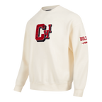 NBA CHICAGO BULLS BEST OF MEN'S DROP SHOULDER FLC CREWNECK (EGGSHELL)