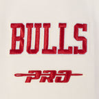 NBA CHICAGO BULLS BEST OF MEN'S DROP SHOULDER FLC CREWNECK (EGGSHELL)