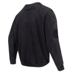 NBA CHICAGO BULLS WASHED CLASSIC CHANDAIL OUATÉ À COL ROND POUR HOMME (NOIR DÉLAVÉ)