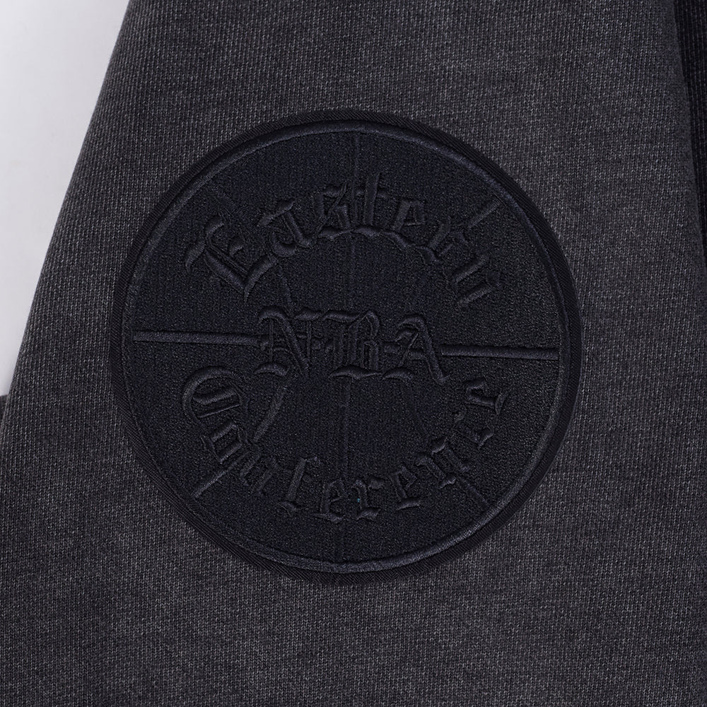 NBA CHICAGO BULLS WASHED CLASSIC CHANDAIL OUATÉ À COL ROND POUR HOMME (NOIR DÉLAVÉ)