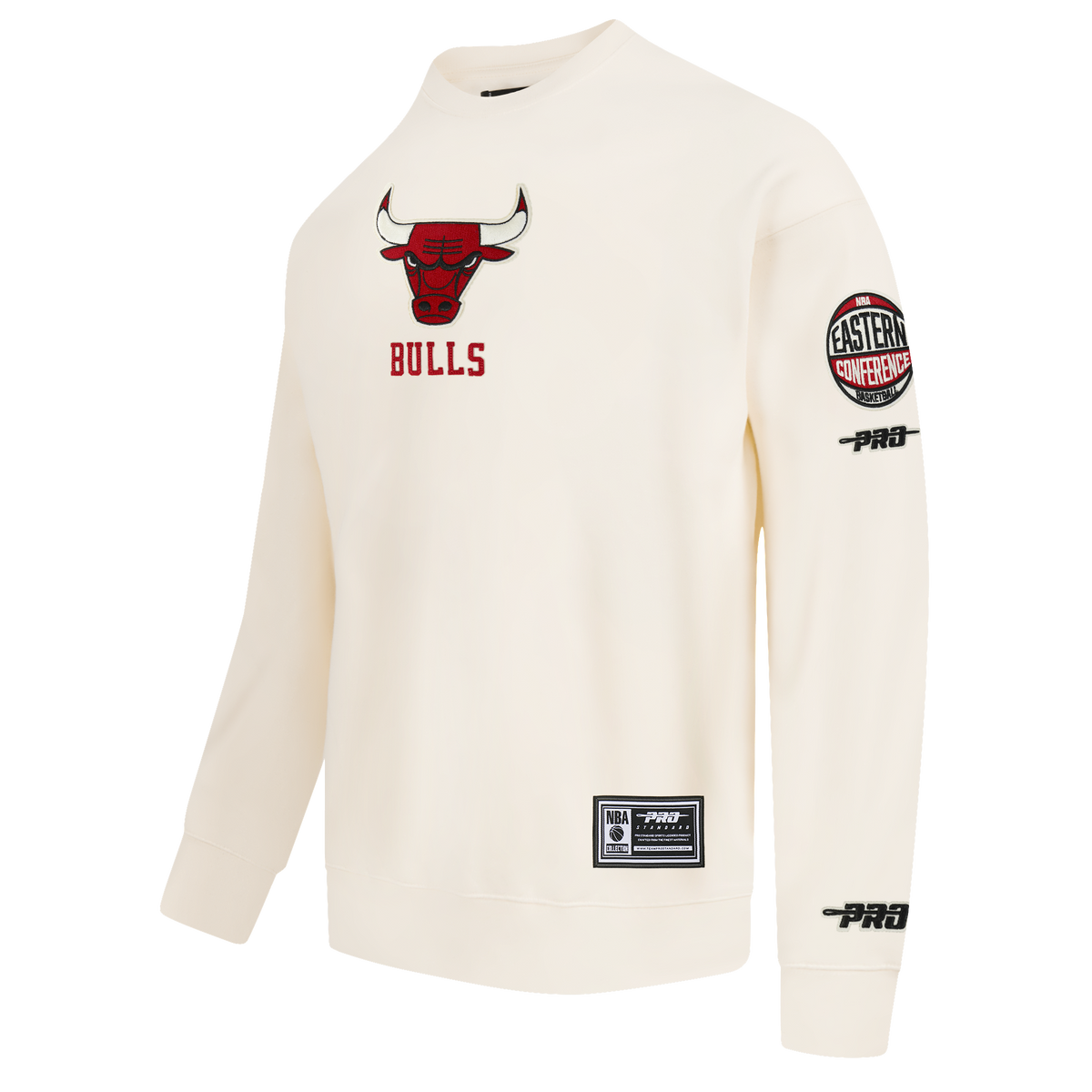 NBA CHICAGO BULLS MODERN ORIGINALS MEN'S FLC CREWNECK (EGGSHELL)