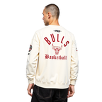 NBA CHICAGO BULLS MODERN ORIGINALS MEN'S FLC CREWNECK (EGGSHELL)