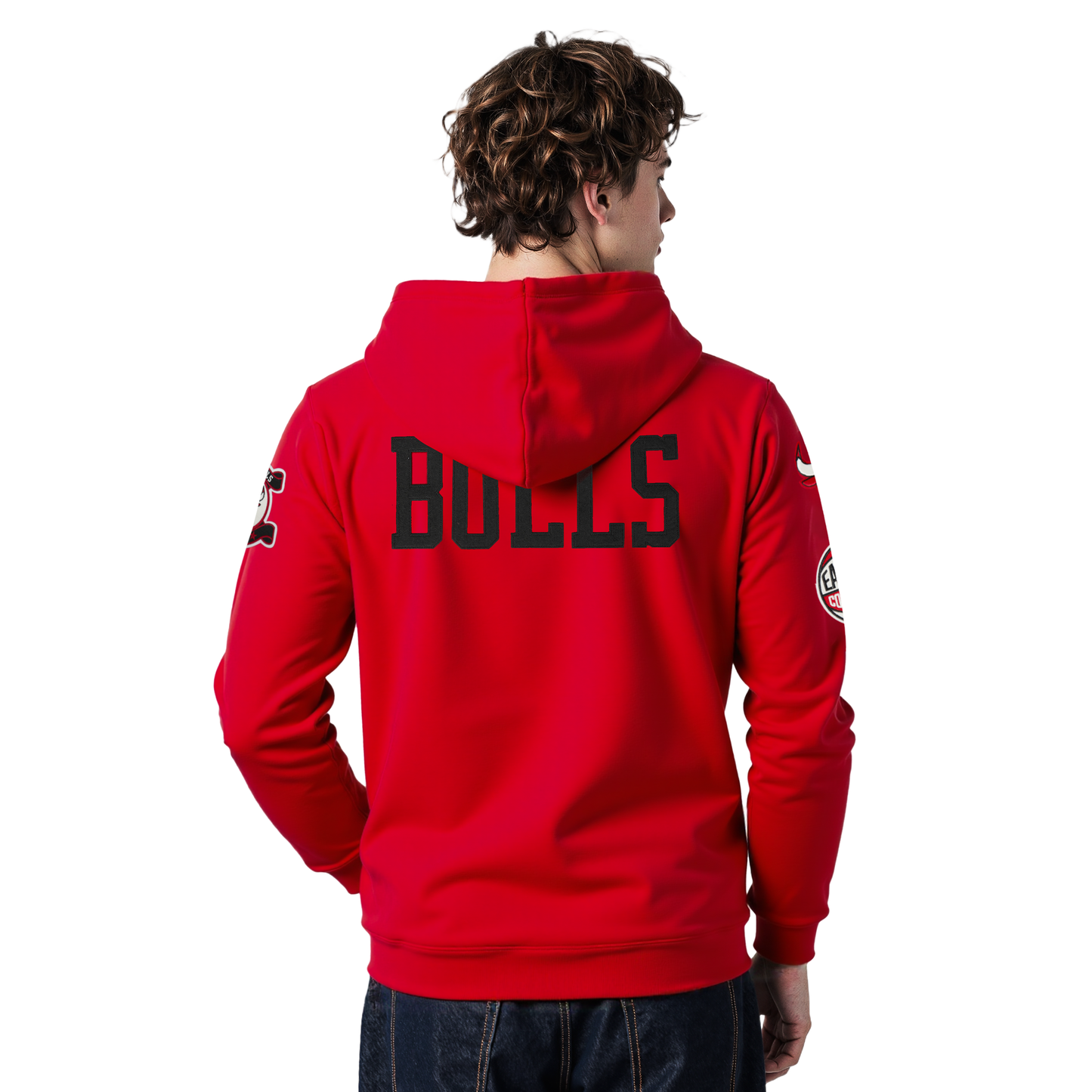 NBA CHICAGO BULLS MODERN ORIGINALS MEN'S FLC PO HOODIE (Red)