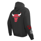 NBA CHICAGO BULLS LIVING LARGE MEN'S DROP SHOULDER FLC PO HOODIE (BLACK)
