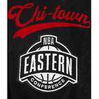 NBA CHICAGO BULLS LIVING LARGE MEN'S DROP SHOULDER FLC PO HOODIE (BLACK)
