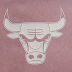 NBA CHICAGO BULLS STREET TEAM CHANDAIL À COL ROND À ÉPAULES TOMBANTES EN MOLLETON FRANÇAIS LAVÉ À L'ENZYME POUR HOMME (MAUVE DÉLAVÉ)