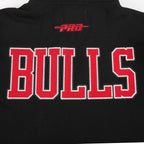 NBA CHICAGO BULLS CITY ARCH MEN'S FLC 1/4 ZIP (BLACK)