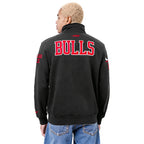 NBA CHICAGO BULLS CITY ARCH MEN'S FLC 1/4 ZIP (BLACK)