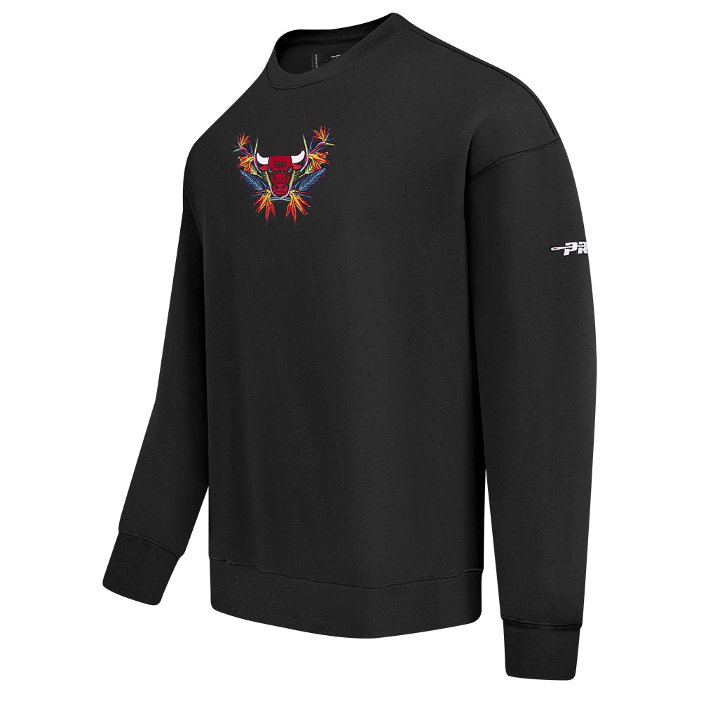 NBA CHICAGO BULLS PARADISE CHANDAIL OUATÉ À COL ROND POUR HOMME (NOIR)