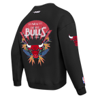 NBA CHICAGO BULLS PARADISE CHANDAIL OUATÉ À COL ROND POUR HOMME (NOIR)