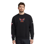 NBA CHICAGO BULLS PARADISE CHANDAIL OUATÉ À COL ROND POUR HOMME (NOIR)