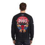 NBA CHICAGO BULLS PARADISE CHANDAIL OUATÉ À COL ROND POUR HOMME (NOIR)