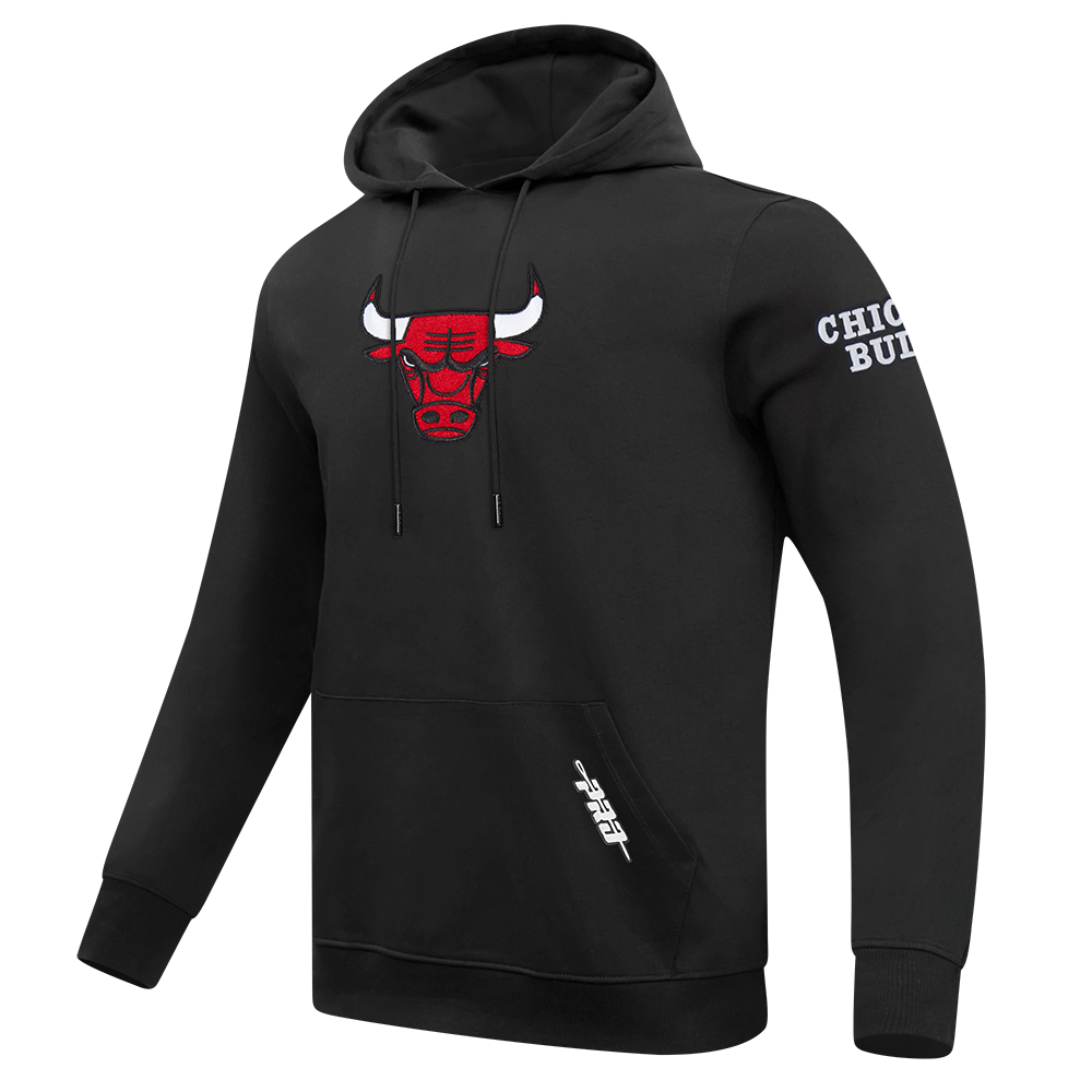 NBA CHICAGO BULLS CLASSIC CHENILLE MEN'S SWEATSHIRT (BLACK)