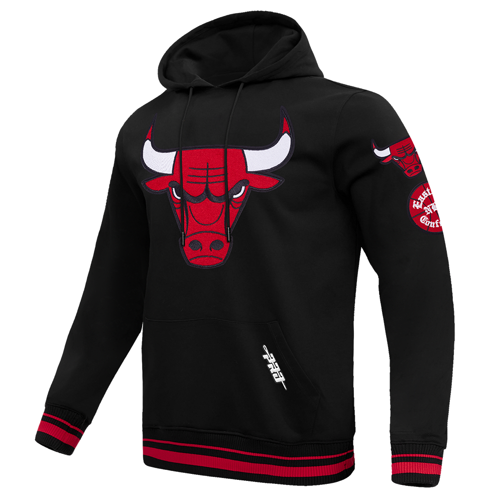 NBA CHICAGO BULLS RETRO CLASSICS MEN'S SWEATSHIRT (BLACK/RED/BLACK)