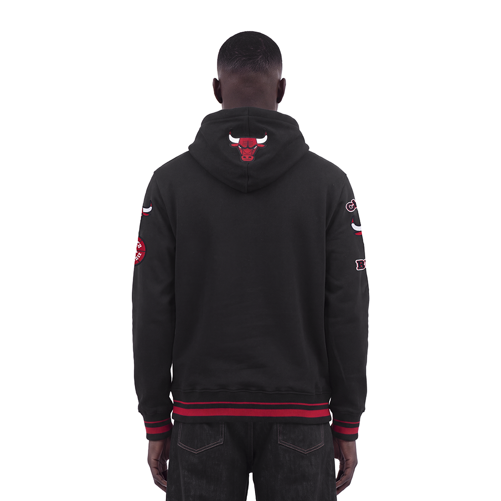 NBA CHICAGO BULLS RETRO CLASSICS MEN'S SWEATSHIRT (BLACK/RED/BLACK)