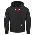 NBA CHICAGO BULLS PLAYBACK MEN'S PULL OVER HOODIE (BLACK)