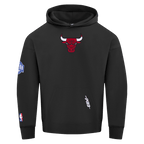 NBA CHICAGO BULLS PLAYBACK MEN'S PULL OVER HOODIE (BLACK)