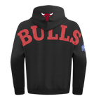 NBA CHICAGO BULLS PLAYBACK MEN'S PULL OVER HOODIE (BLACK)
