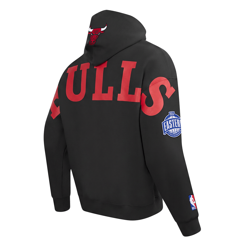 NBA CHICAGO BULLS PLAYBACK MEN'S PULL OVER HOODIE (BLACK)