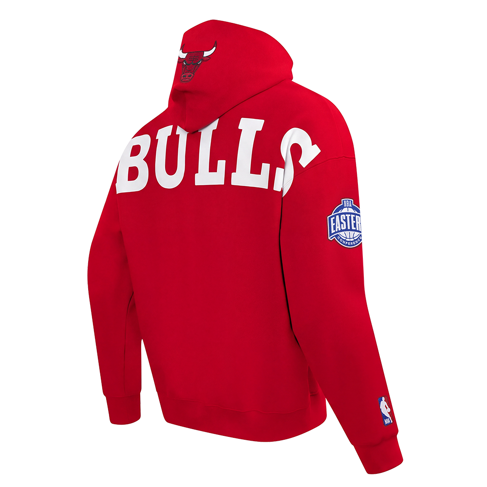NBA CHICAGO BULLS PLAYBACK MEN'S PULL OVER HOODIE (RED)