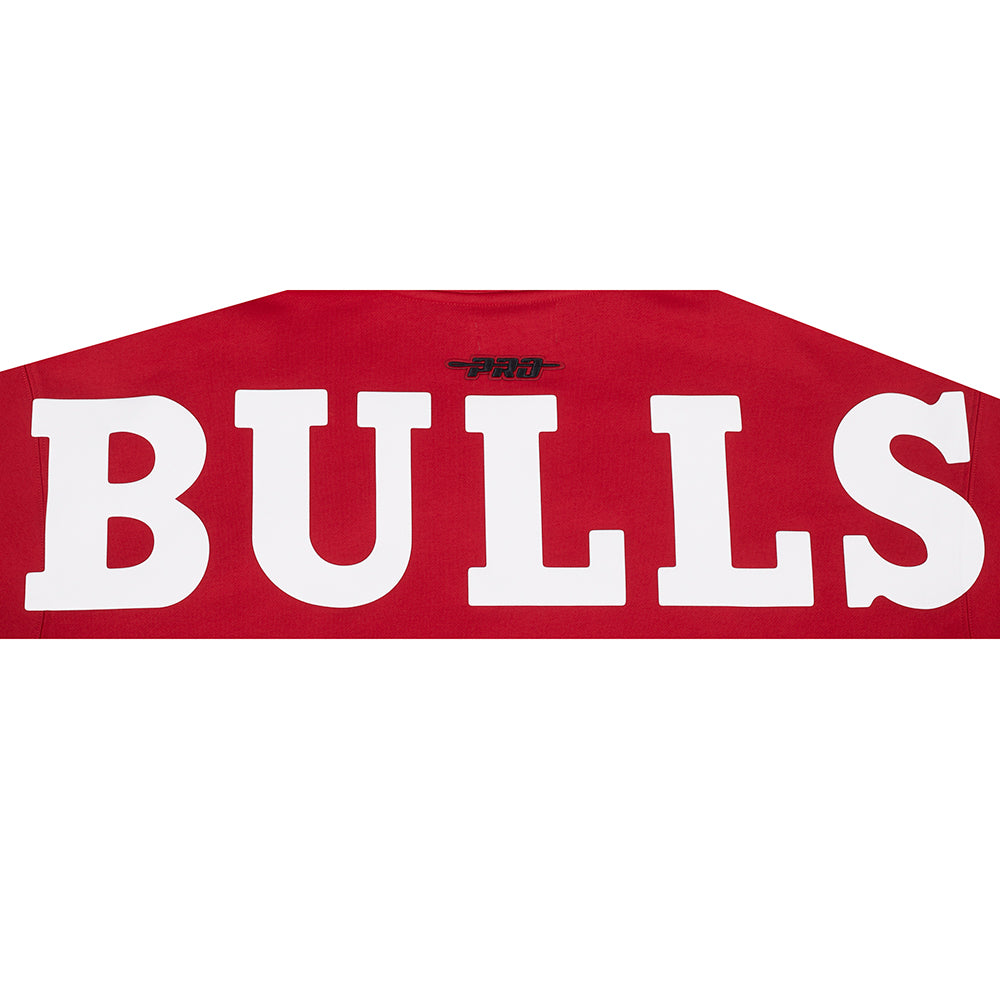 NBA CHICAGO BULLS PLAYBACK MEN'S PULL OVER HOODIE (RED)