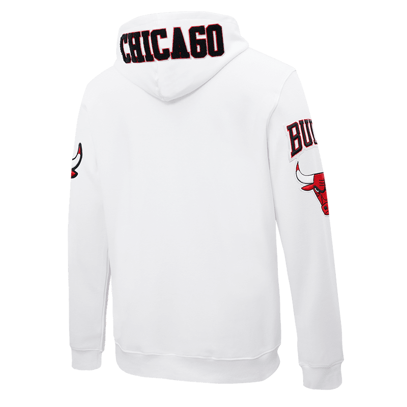 NBA CHICAGO BULLS LOGO HOODY (WHITE)