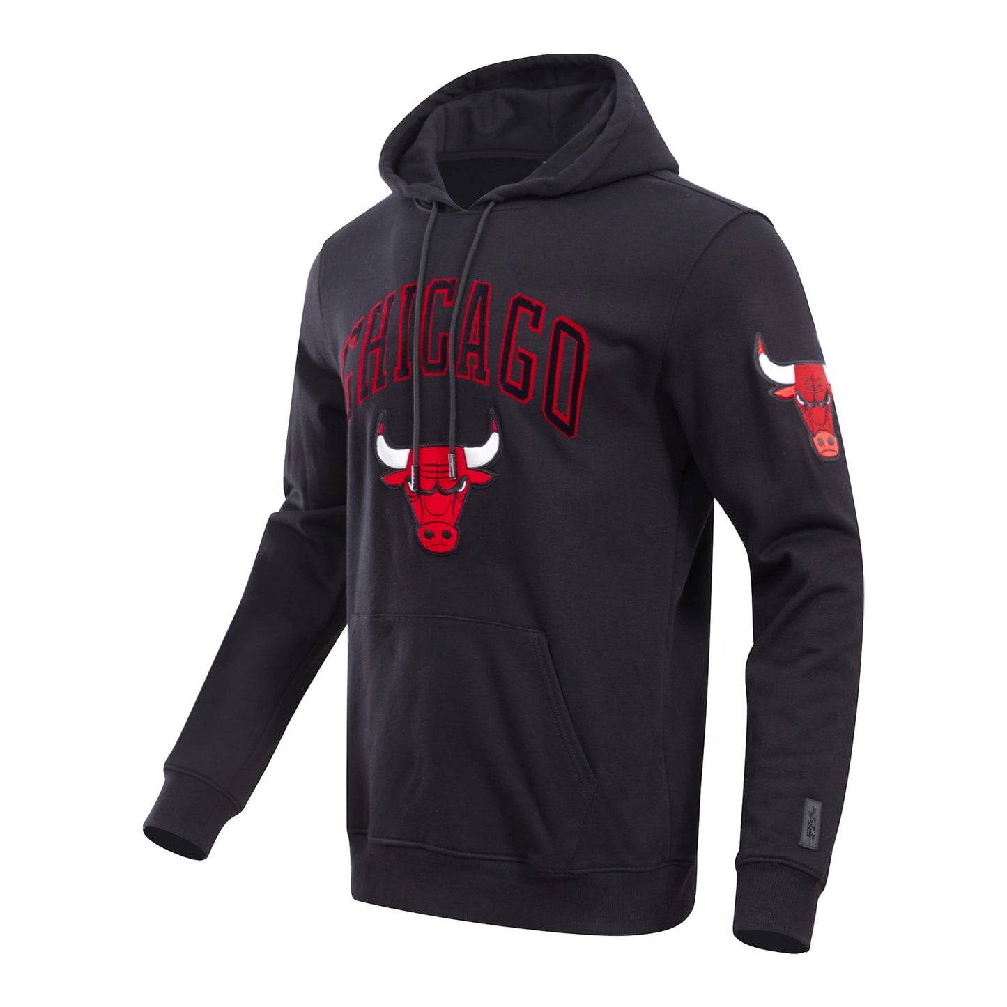 NBA CHICAGO BULLS CLASSIC MEN'S PULLOVER HOODIE (BLACK)