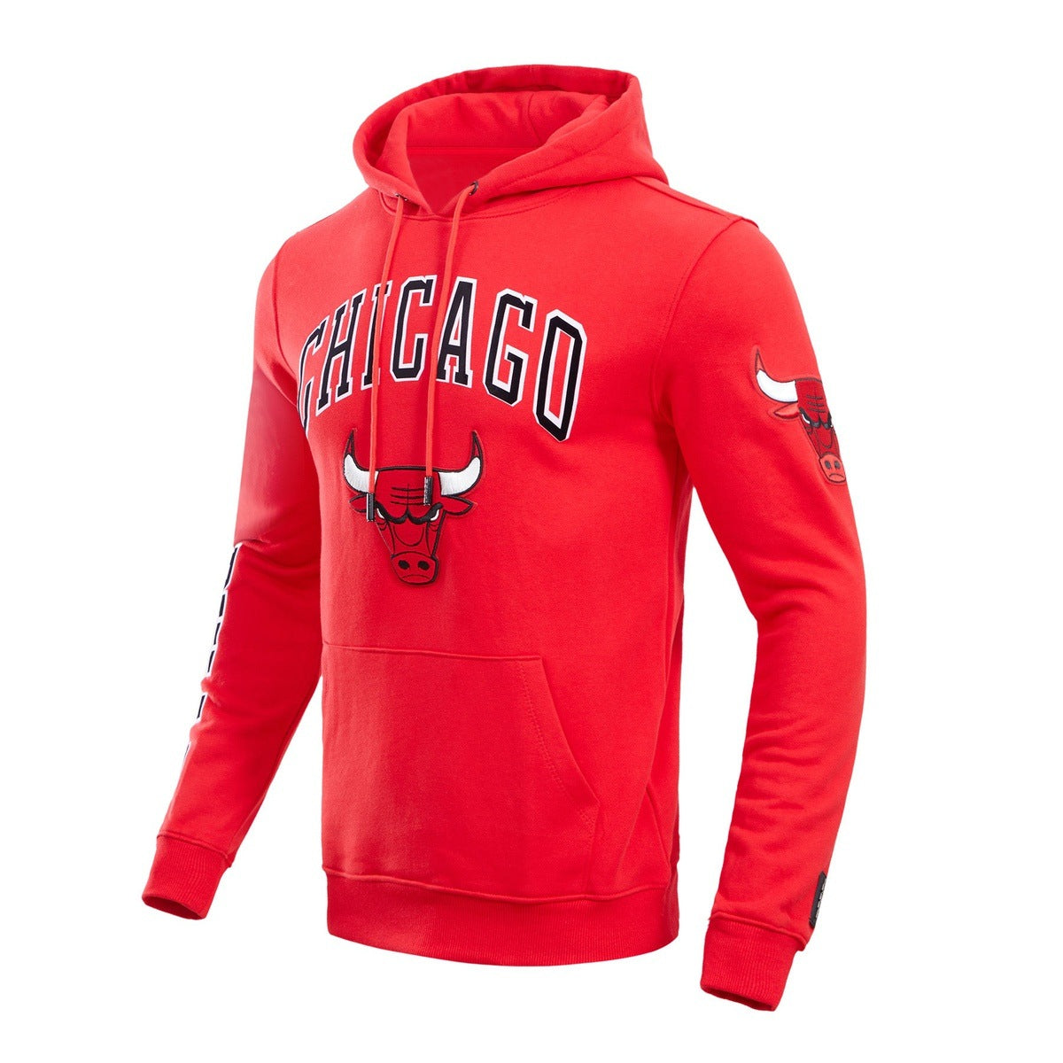 NBA CHICAGO BULLS CLASSIC MEN'S PULLOVER HOODIE (RED)