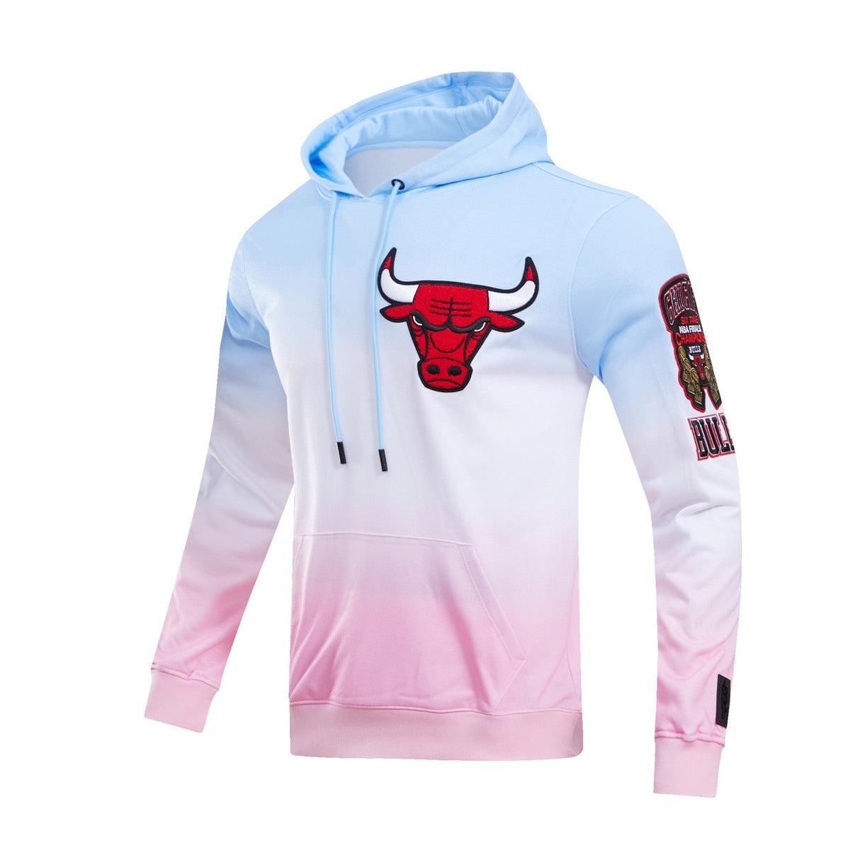 NBA CHICAGO BULLS LOGO PRO TEAM HOODIE (BLUE/WHITE/PINK)