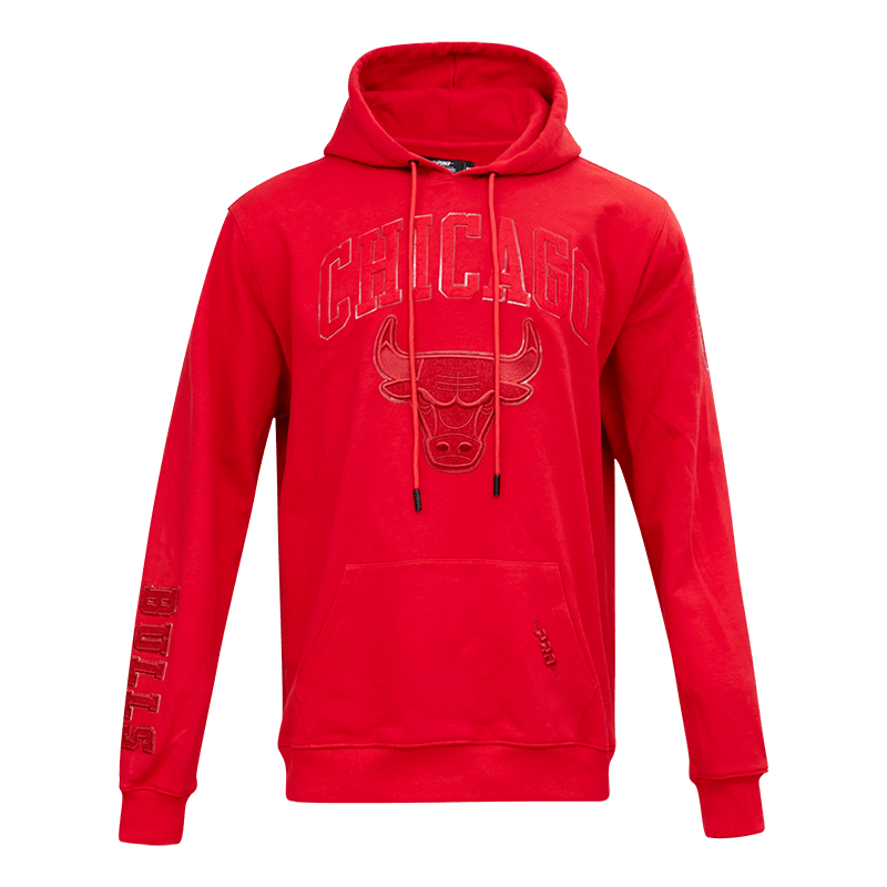 NBA CHICAGO BULLS CLASSIC TRIPLE RED MEN'S PO HOODIE (TRIPLE RED)