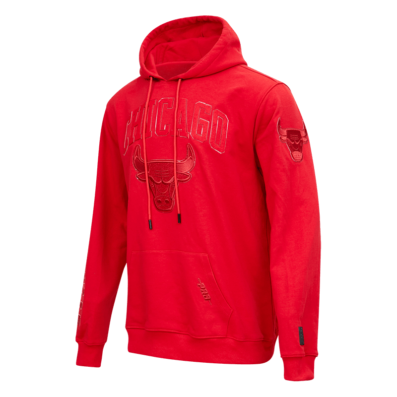 NBA CHICAGO BULLS CLASSIC TRIPLE RED MEN'S PO HOODIE (TRIPLE RED)