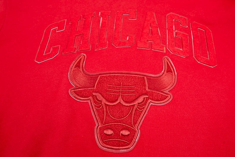 NBA CHICAGO BULLS CLASSIC TRIPLE RED MEN'S PO HOODIE (TRIPLE RED)